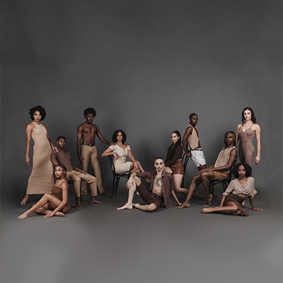 Performers posing